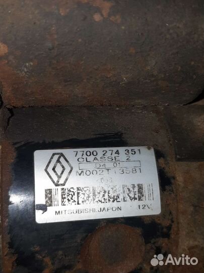 Стартер renault kangoo 1.4