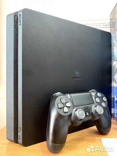 Sony PS4 Slim 1tb Как новая/Топ игры/Гарантия/чек