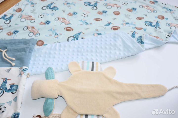 Плед детский. Хлопок + плюш. Комфортер