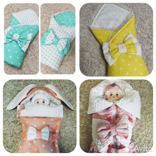 Теплый конверт на выписку, одеялко, новый