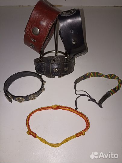 Кожаный браслет