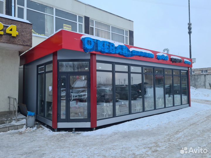Торговый павильон из сэндвич панелей
