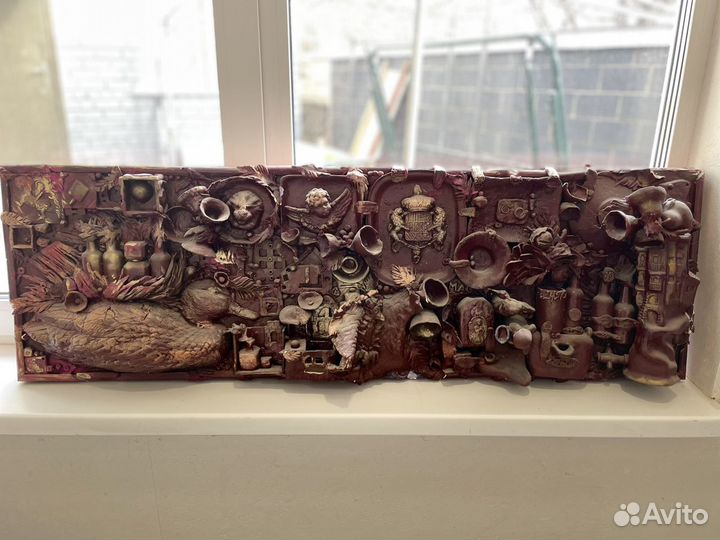 Картина рельефная