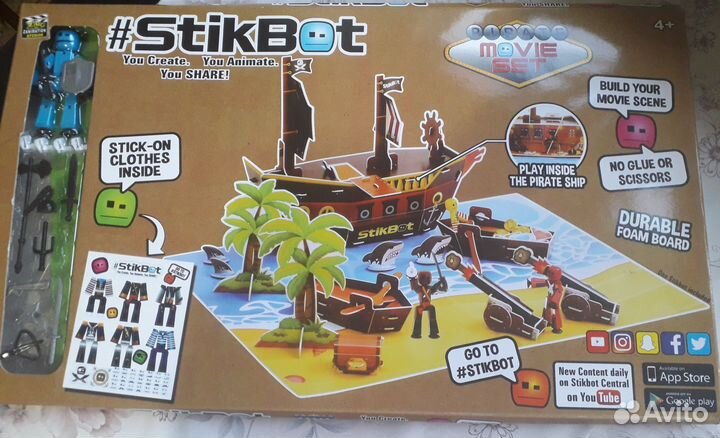 Стикбот Пиратский корабль