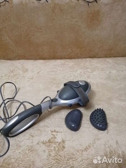 Массажер с насадками, с ик прогревом. Новый