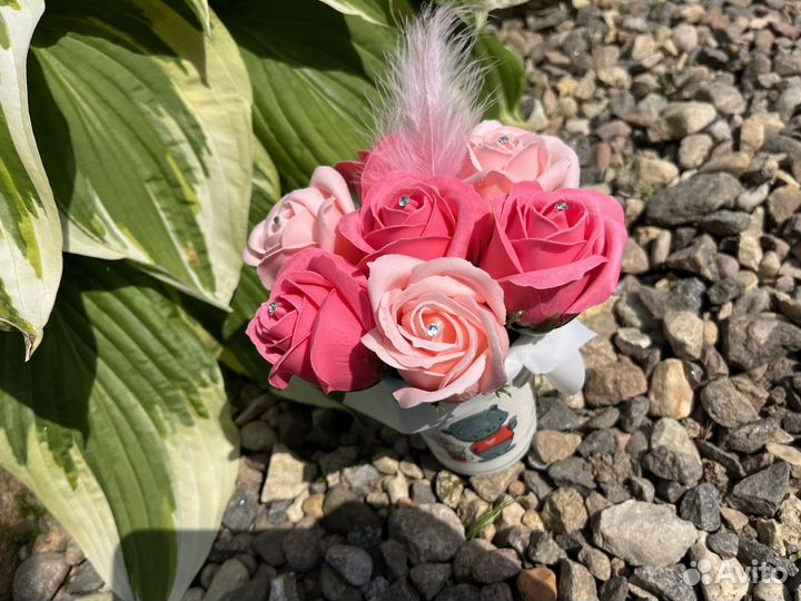 Букет цветов из мыла