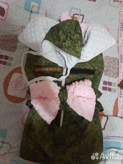 Конверт на выписку для девочки зима