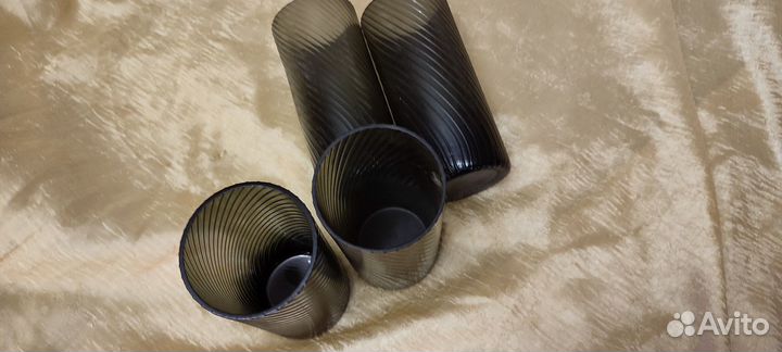 Стаканы цветное дымчатое стекло СССР