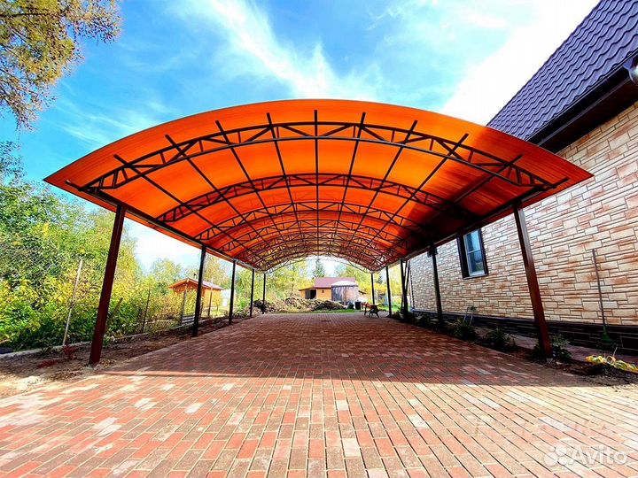 Навесы для автомобиля под ключ