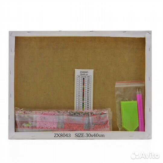 Алмазная мозаика 30x40 Прогулка влюбленных в ярком