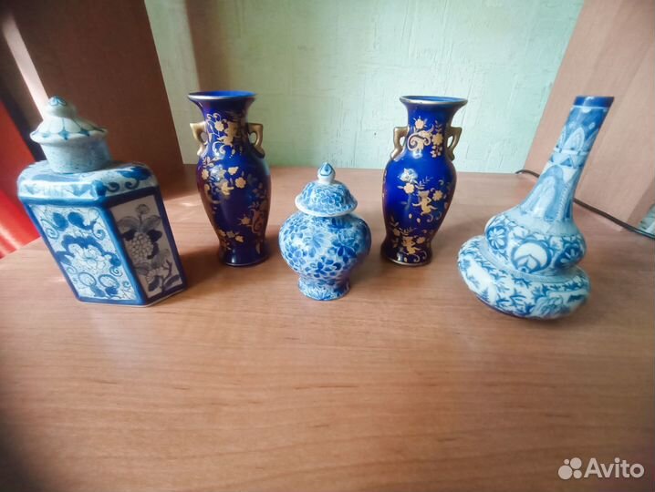 Гжель СССР посуда