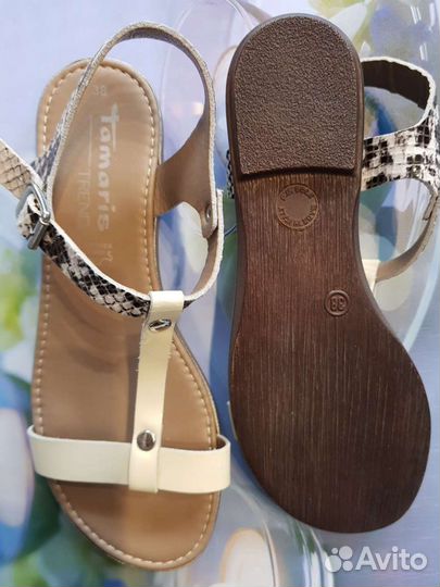 Женские кожаные босоножки Tamaris