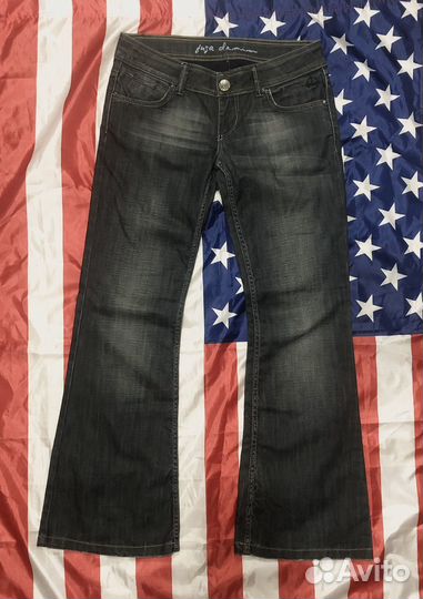 Джинсы винтажные клеш