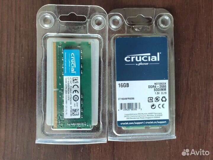 Оперативная память ddr4-2666 16gb sodimm