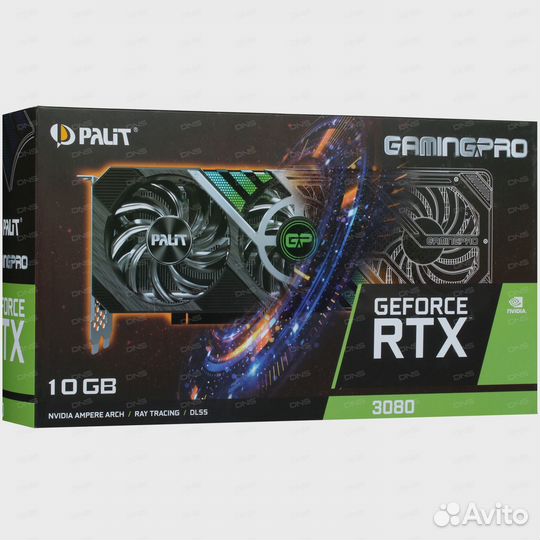 Видеокарта Palit PCI-E 4.0PA-RTX3080 gamingpro10GB