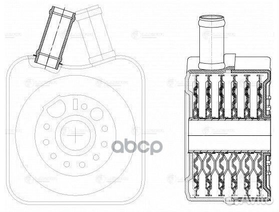 Радиатор масляный LOC1802 luzar