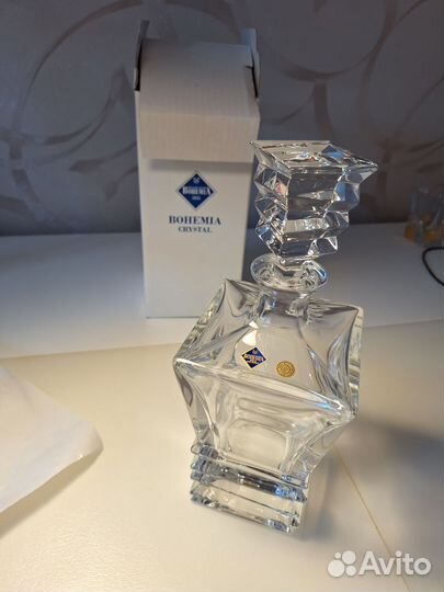 Графин для виски bohemia jihlava хрусталь