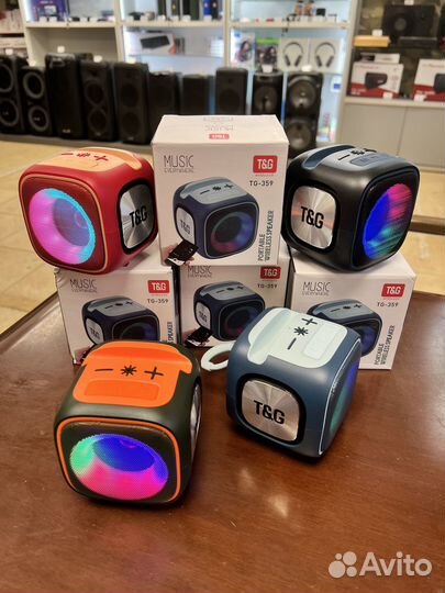 Колонка блютуз беспроводная TG 359 светящаяся
