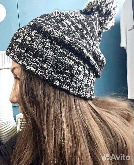 Шапка с помпоном Stussy оригинал