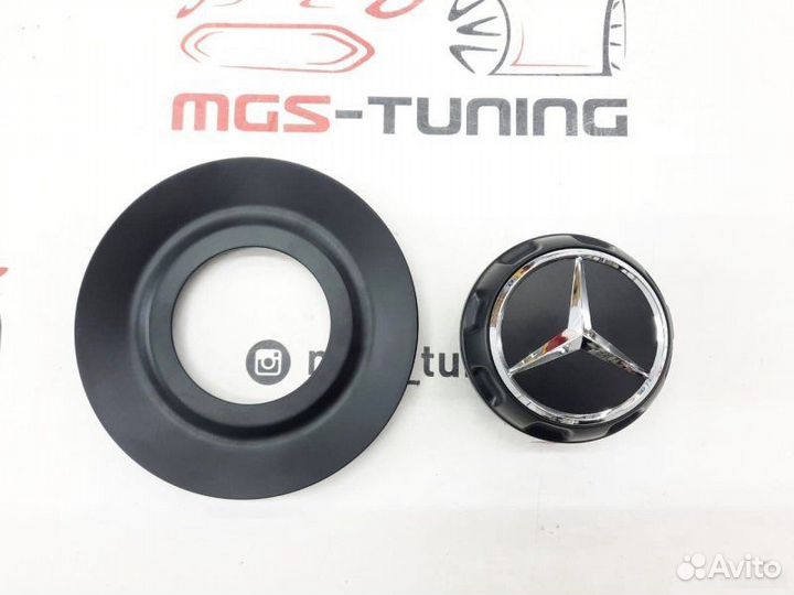 Колпачок Mercedes тарелка black 145мм 1 шт