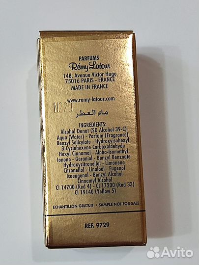 Духи L 'elue Remy Latour. Миниатюра7мл