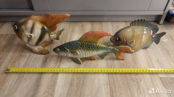 Статуэтки рыбки цена за всё фарфор или керамика
