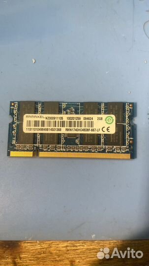 Оперативная память ddr2 для ноутбука