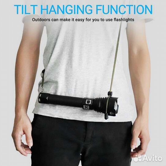 Сверхмощный светодиодный фонарик. Ударопрочный