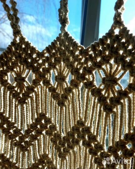 Штора макраме