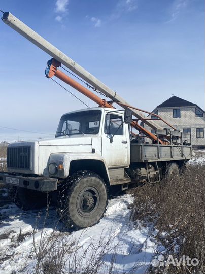 Установка столбов Ямобур