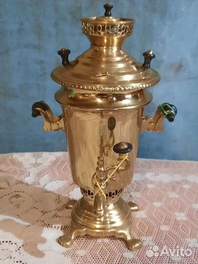 Самовар угольный СССР Олимпийский 1980 г