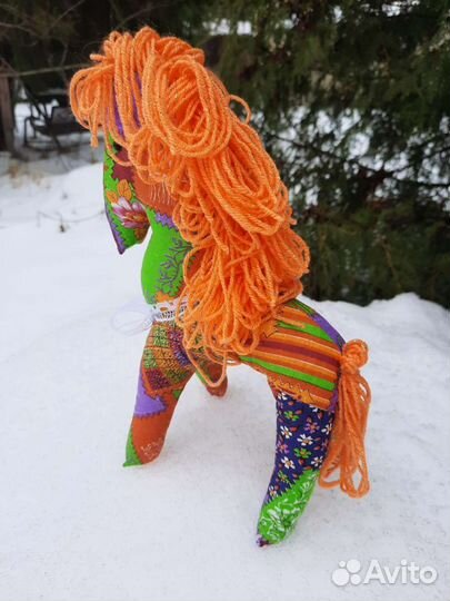 Лошадка текстильная