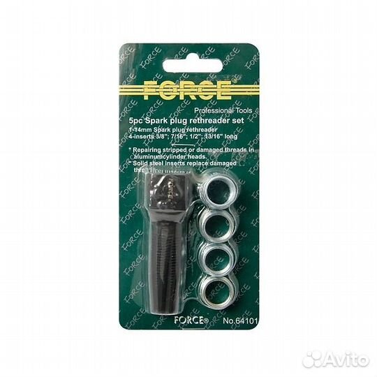 Набор свечной метчик и ремонтные футорки 5 пр