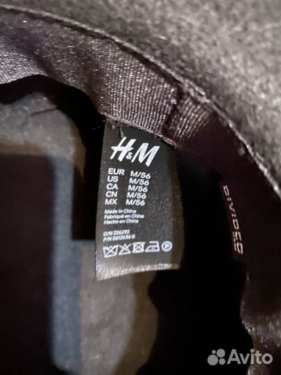 Шляпа женская черная