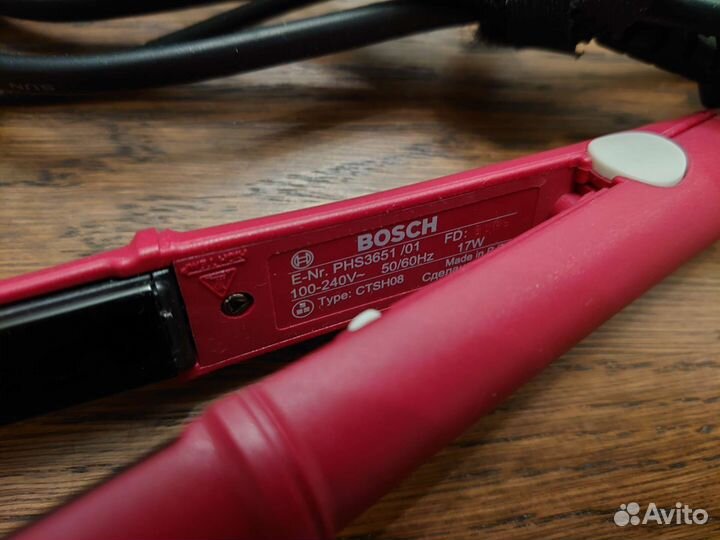 Выпрямитель утюжок Bosch, дорожный или для челки