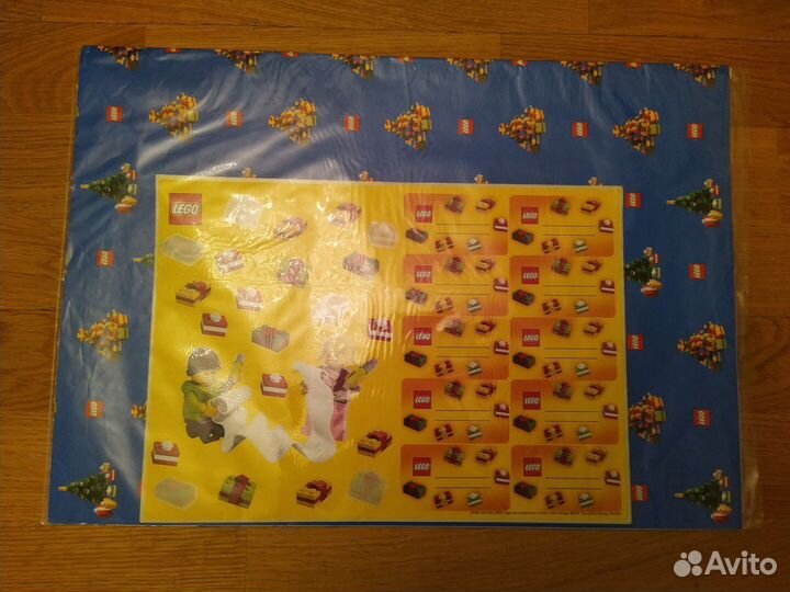 Упаковочная бумага для подарков Lego