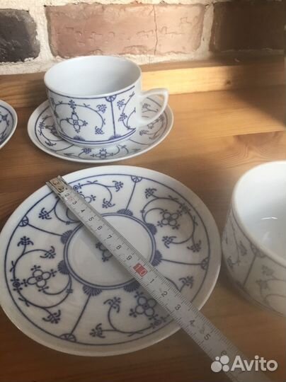 Чайная пара синий лук, индийский узор