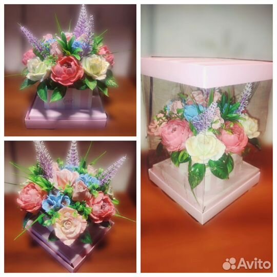Цветочная композиция из мыла