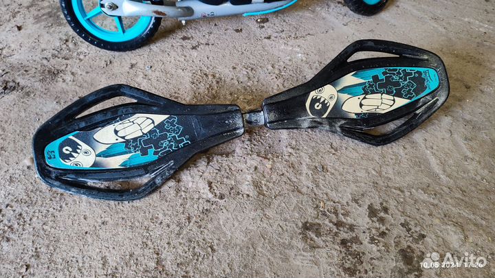 Самокат + скейт