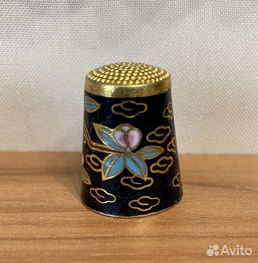 Напёрсток латунь, эмаль клуазоне