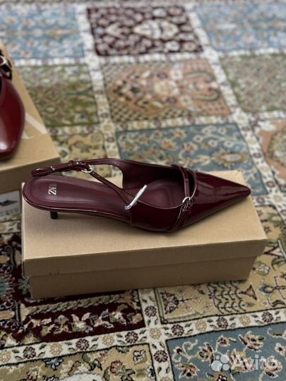 Zara туфли мюли