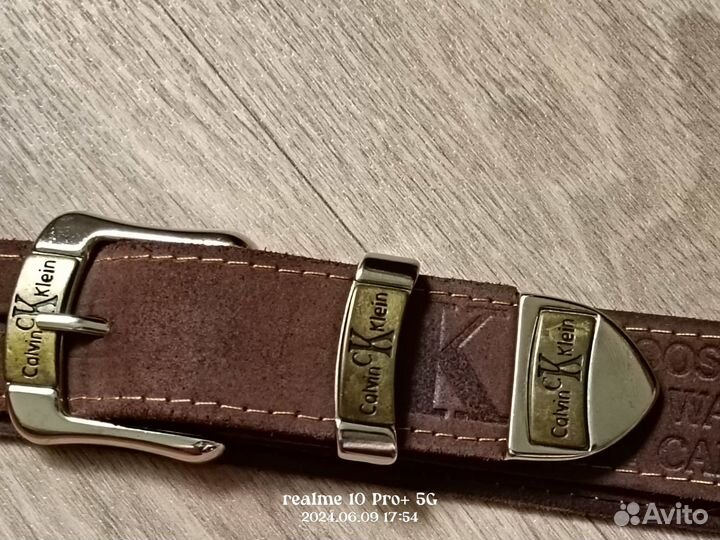 Мужской кожаный ремень calvin klein