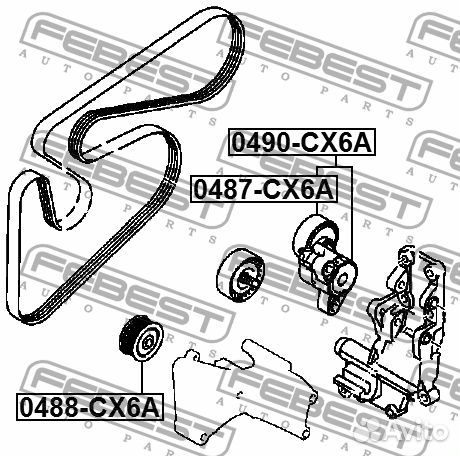 Ролик натяжной приводного ремня