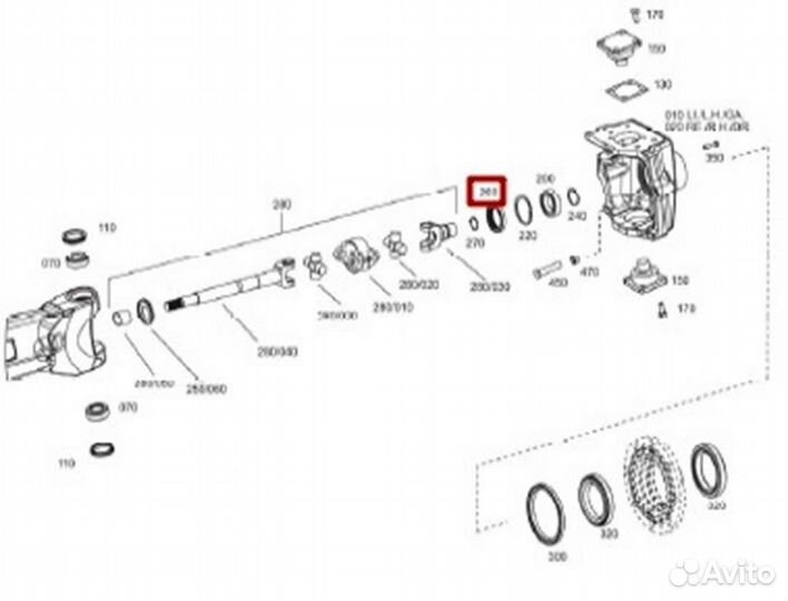 Сальник полуоси ZF