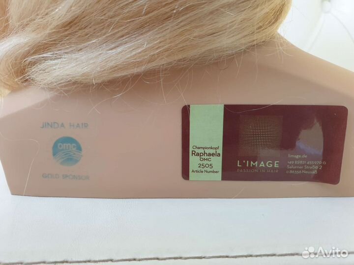 Голова манекен с натуральными волосами