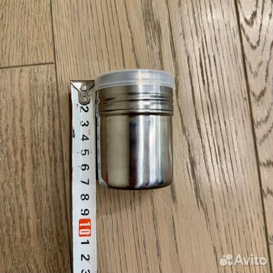 Баночка сито для корицы, сахарной пудры с крышкой