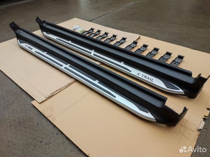 Пороги, подножки Nissan X-Trail 2013-2022 (новые)