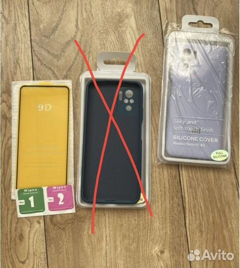 Новый чехол + стекло Xiaomi Redmi Note 10/10S