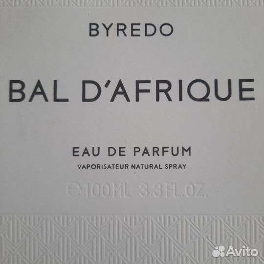 Парфюм byredo BAL D'afrique