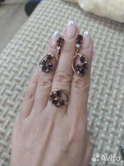 Серебряные серьги кольца украшения
